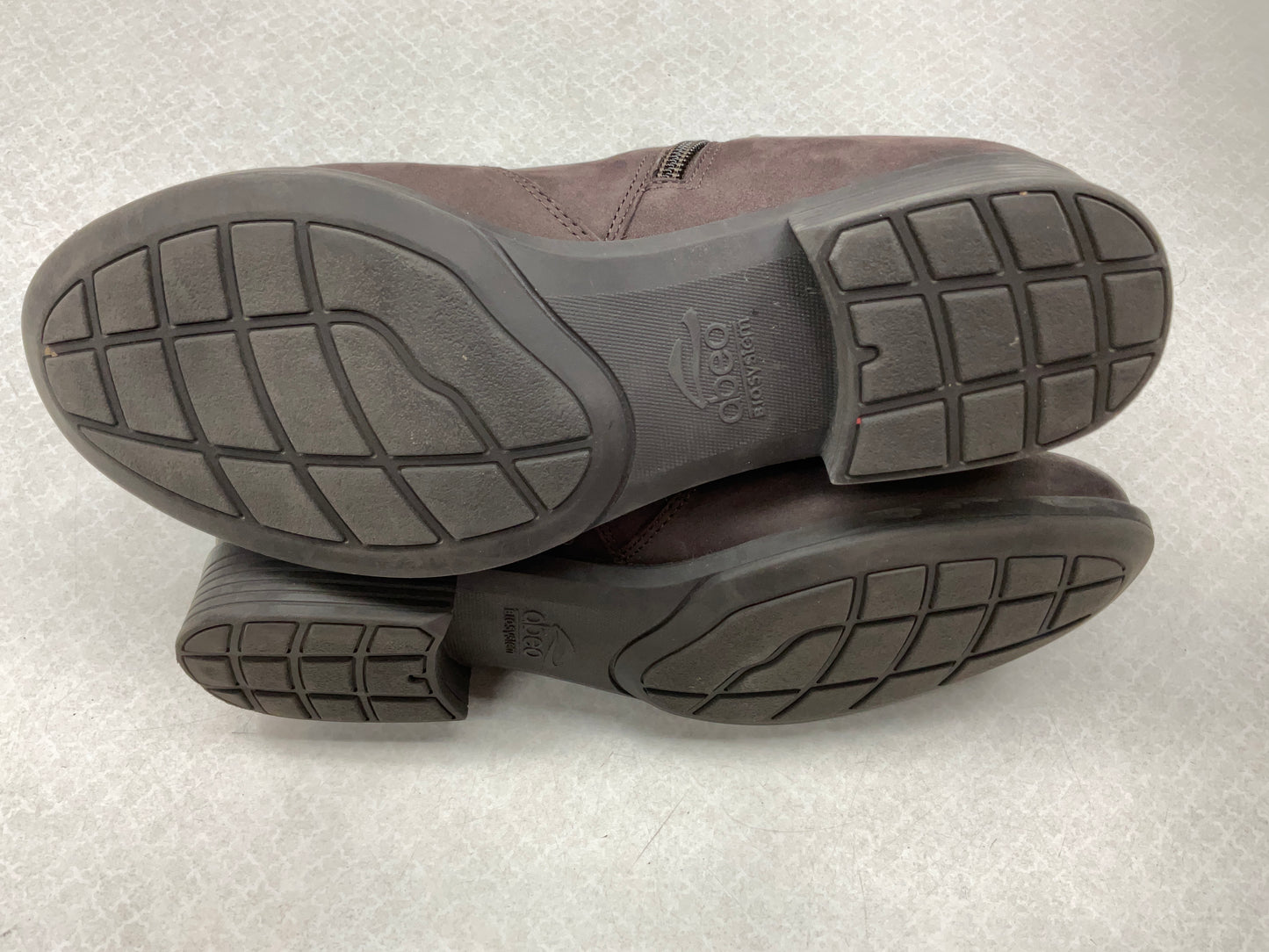 Boots Ankle Flats By Abeo In Brown, Size:8