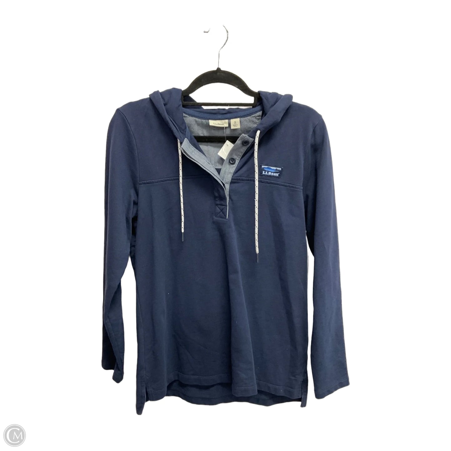 Sweatshirt Hoodie By L.l. Bean In Blue, Size: M