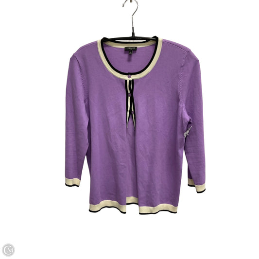 Cardigan By Talbots In Purple, Size: Mp
