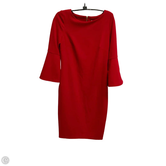 Dress Work By Calvin Klein In Red, Size: S