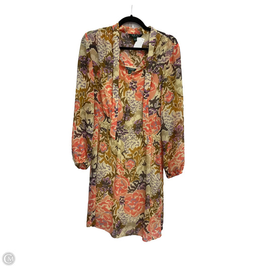 Dress Casual Midi By Lauren By Ralph Lauren In Multi-colored, Size: L