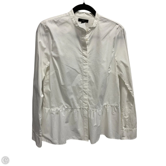 Blouse Long Sleeve By J. Crew In Cream, Size: 6