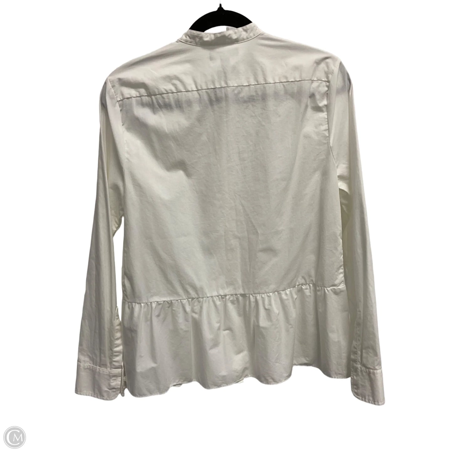 Blouse Long Sleeve By J. Crew In Cream, Size: 6