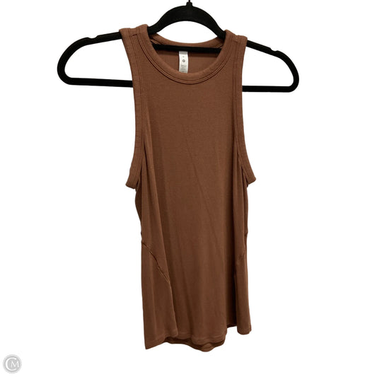 Athletic Tank Top By Lululemon In Brown, Size: S