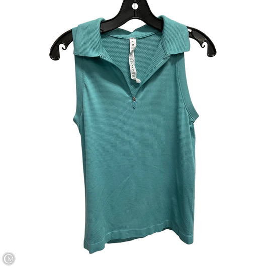 Athletic Tank Top By Lululemon In Aqua, Size: S