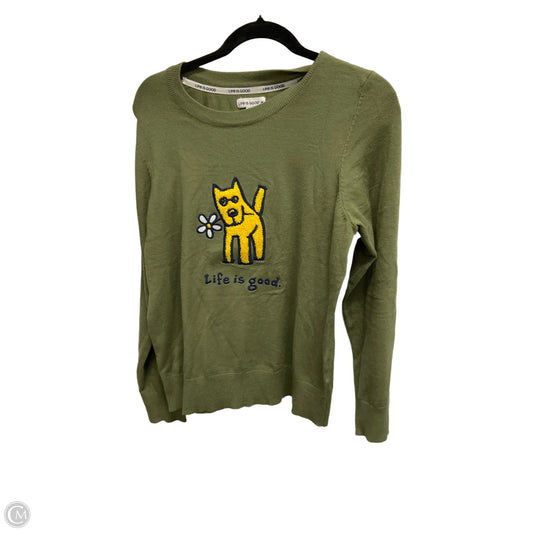 Sweater By Life Is Good In Green, Size: M