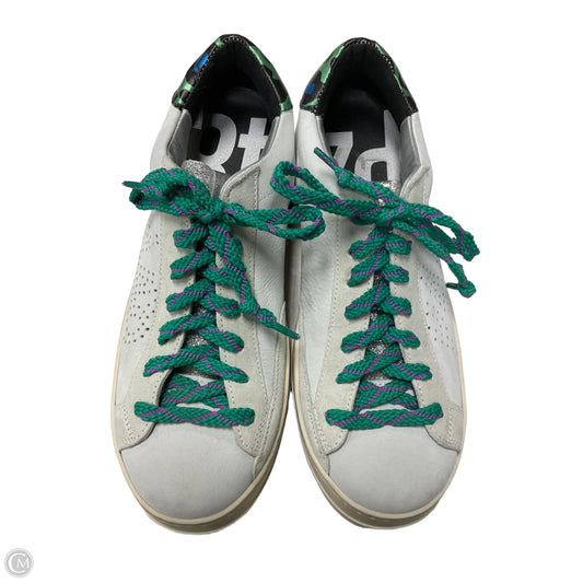 Shoes Sneakers By P448 In Cream & Green, Size: 9.5