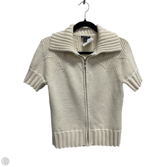 Sweater Short Sleeve By Nautica In Cream, Size: M
