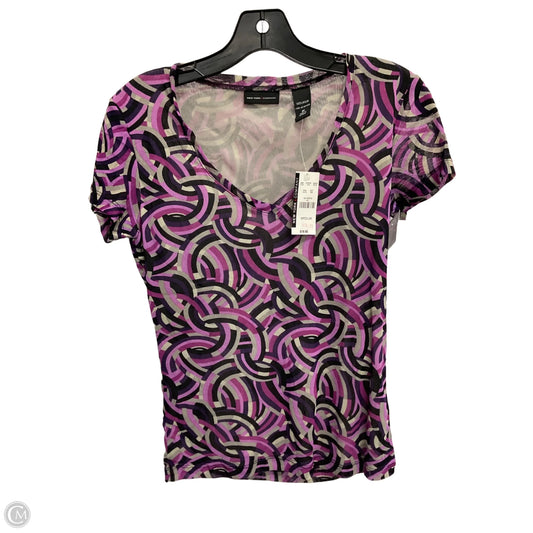 Top Short Sleeve By New York And Co In Multi-colored, Size: M