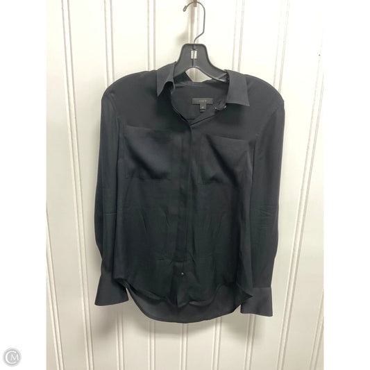 Blouse Long Sleeve By J. Crew In Black, Size: Xsp