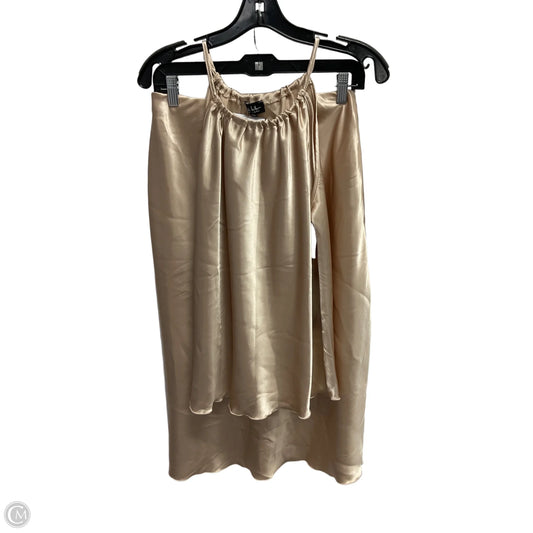 Dress Set 2pc By Nicole Miller In Gold, Size: S