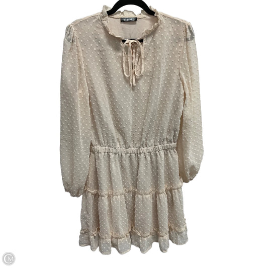 Dress Party Midi By Clothes Mentor In Cream, Size: M