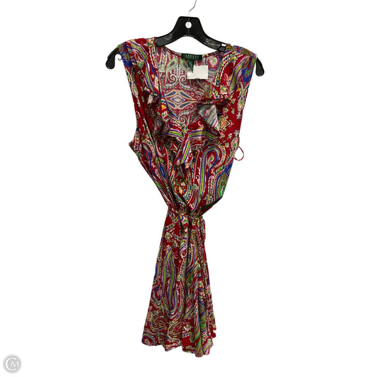 Dress Casual Midi By Lauren By Ralph Lauren In Red, Size: 3x