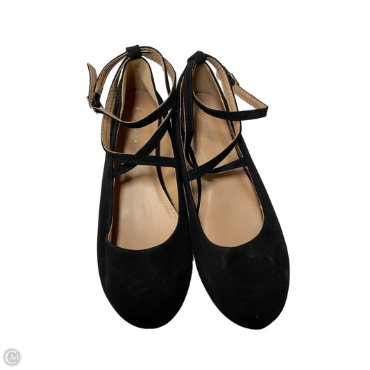 Shoes Flats By Top Moda In Black, Size: 10
