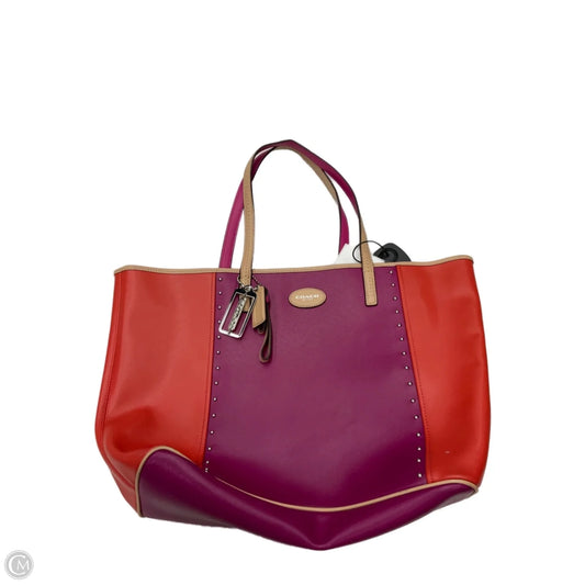 Tote Designer By Coach, Size: Large
