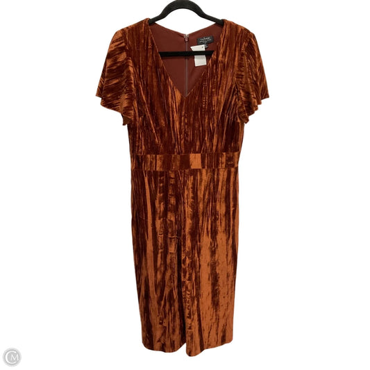 Jumpsuit By Tahari By Arthur Levine In Orange, Size: 10p