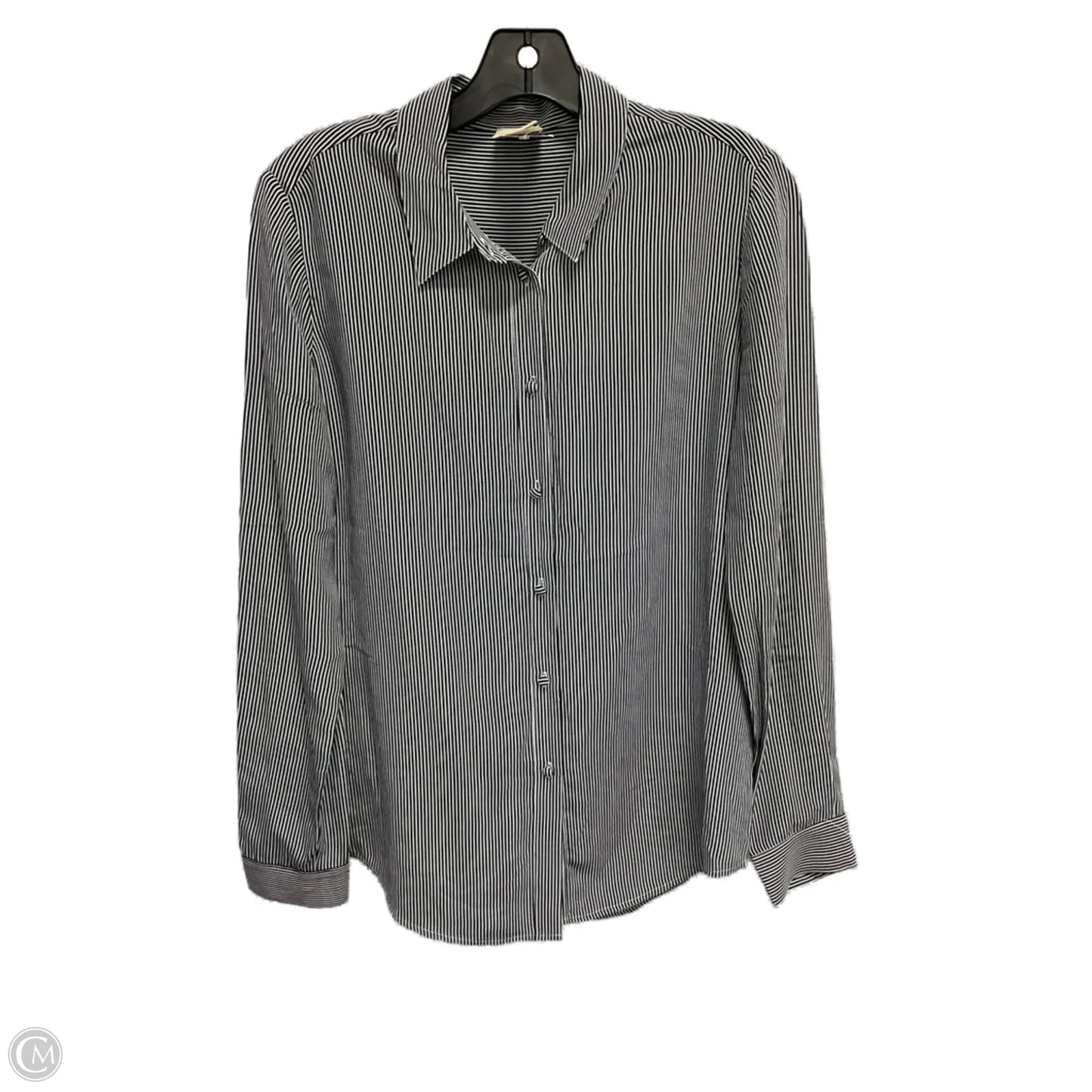 Blouse Long Sleeve By Cma In Striped Pattern, Size: S