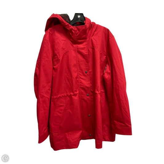 Jacket Windbreaker By Hunter In Red, Size: Xxl