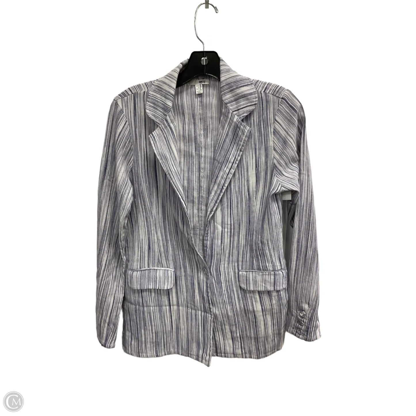 Blazer By Clothes Mentor In Striped Pattern, Size: Xs