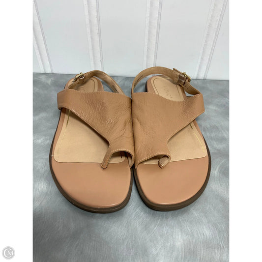 Sandals Flats By Vionic In Tan, Size: 8