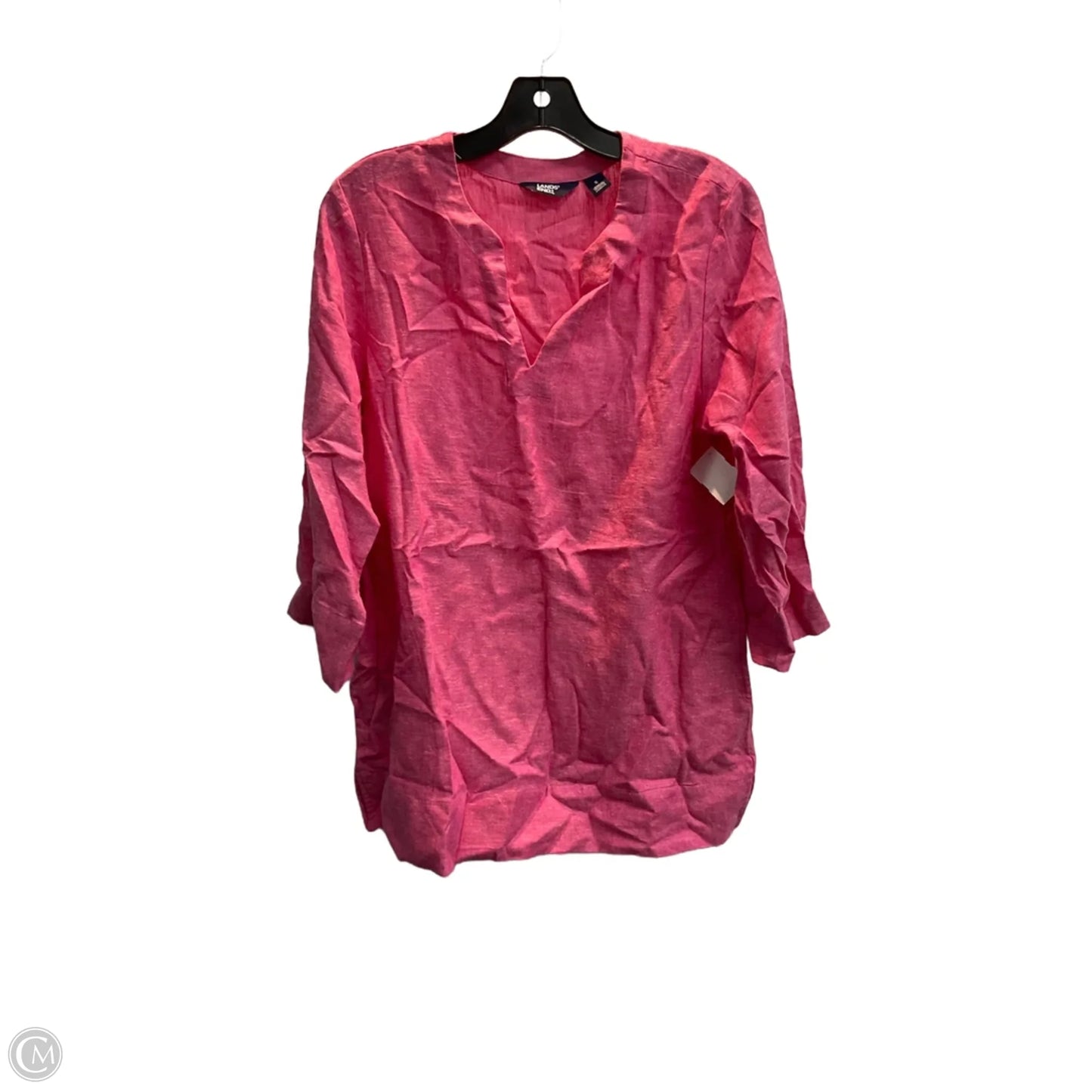 Tunic 3/4 Sleeve By Lands End In Pink, Size: S