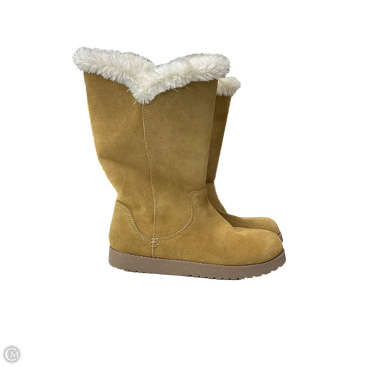 Boots Snow By Clothes Mentor In Tan, Size: 7