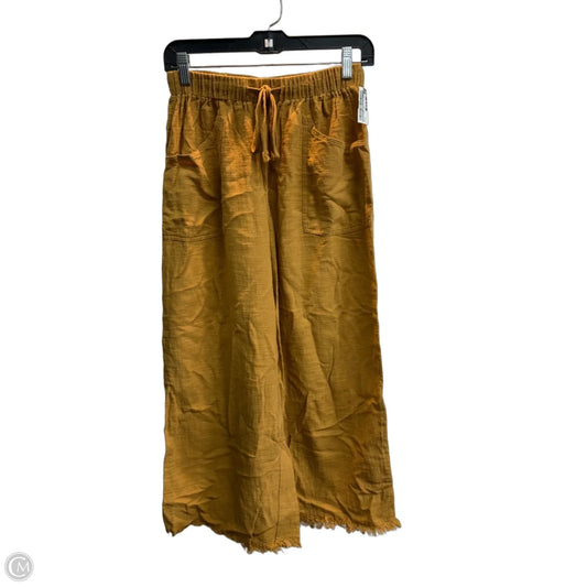 Pants Wide Leg By Artistic Works By Lu In Gold, Size: M