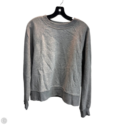 Sweatshirt Crewneck By Abercrombie And Fitch In Grey, Size: M