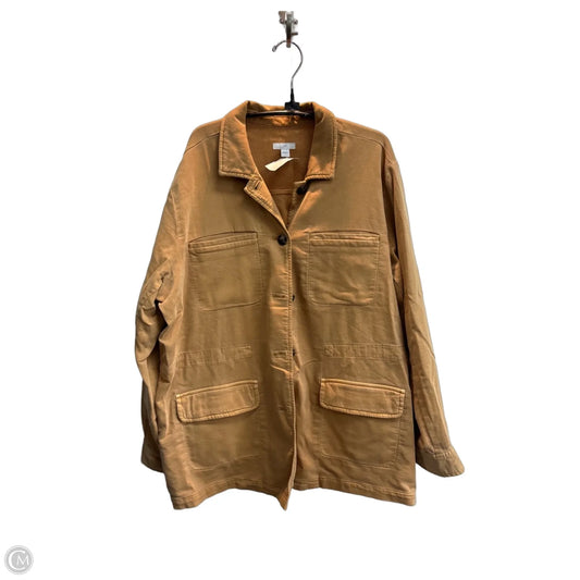 Jacket Shirt By J. Jill In Gold, Size: L
