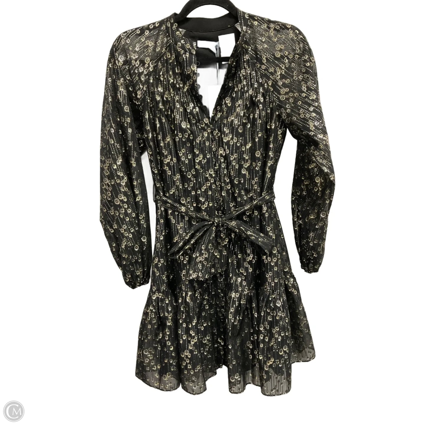 Dress Party Short By Antonio Melani In Gold & Silver, Size: Xs