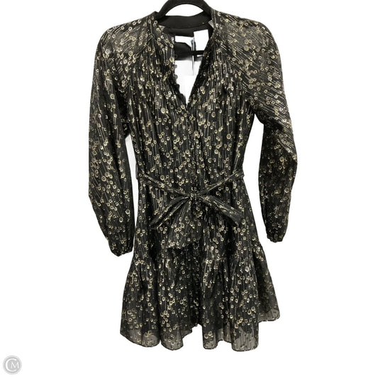 Dress Party Short By Antonio Melani In Gold & Silver, Size: Xs