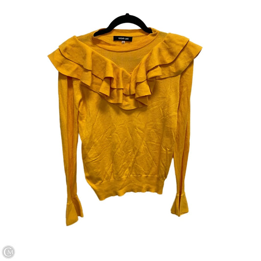Sweater By Sugar Lips In Yellow, Size: Xs
