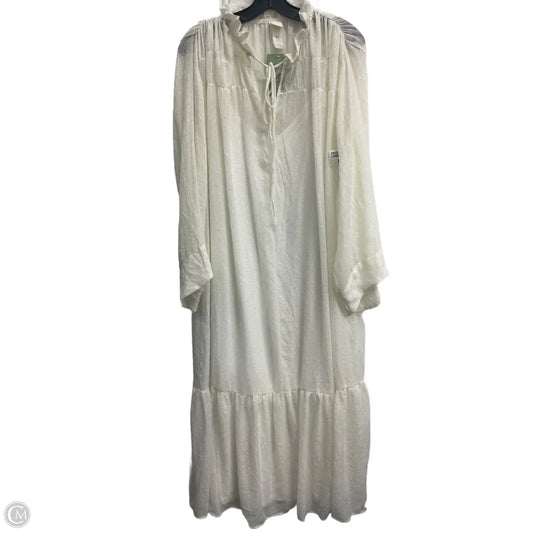 Dress Casual Maxi By H&m In White, Size: L