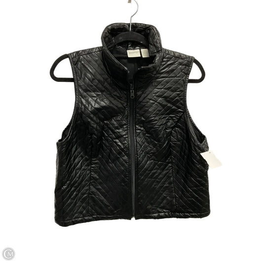Vest Puffer & Quilted By Chicos In Black, Size: L