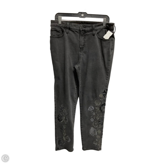 Jeans Skinny By Chicos In Black Denim, Size: 10