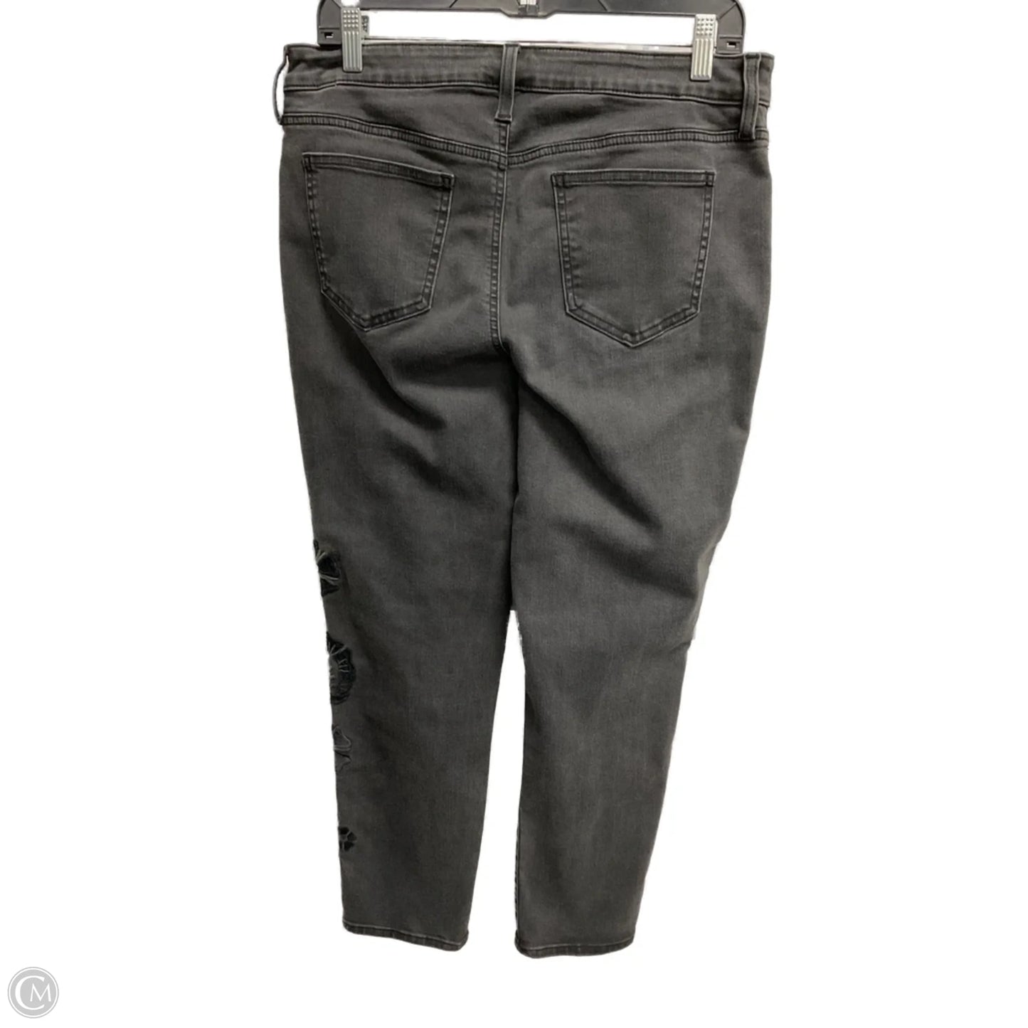 Jeans Skinny By Chicos In Black Denim, Size: 10