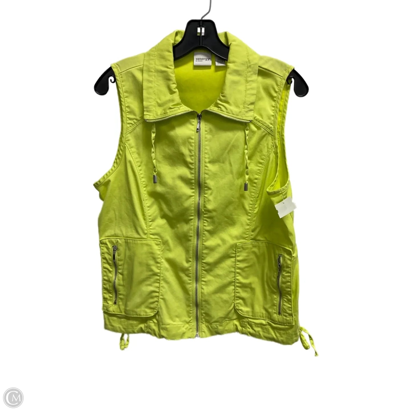 Vest Puffer & Quilted By Chicos In Green, Size: M