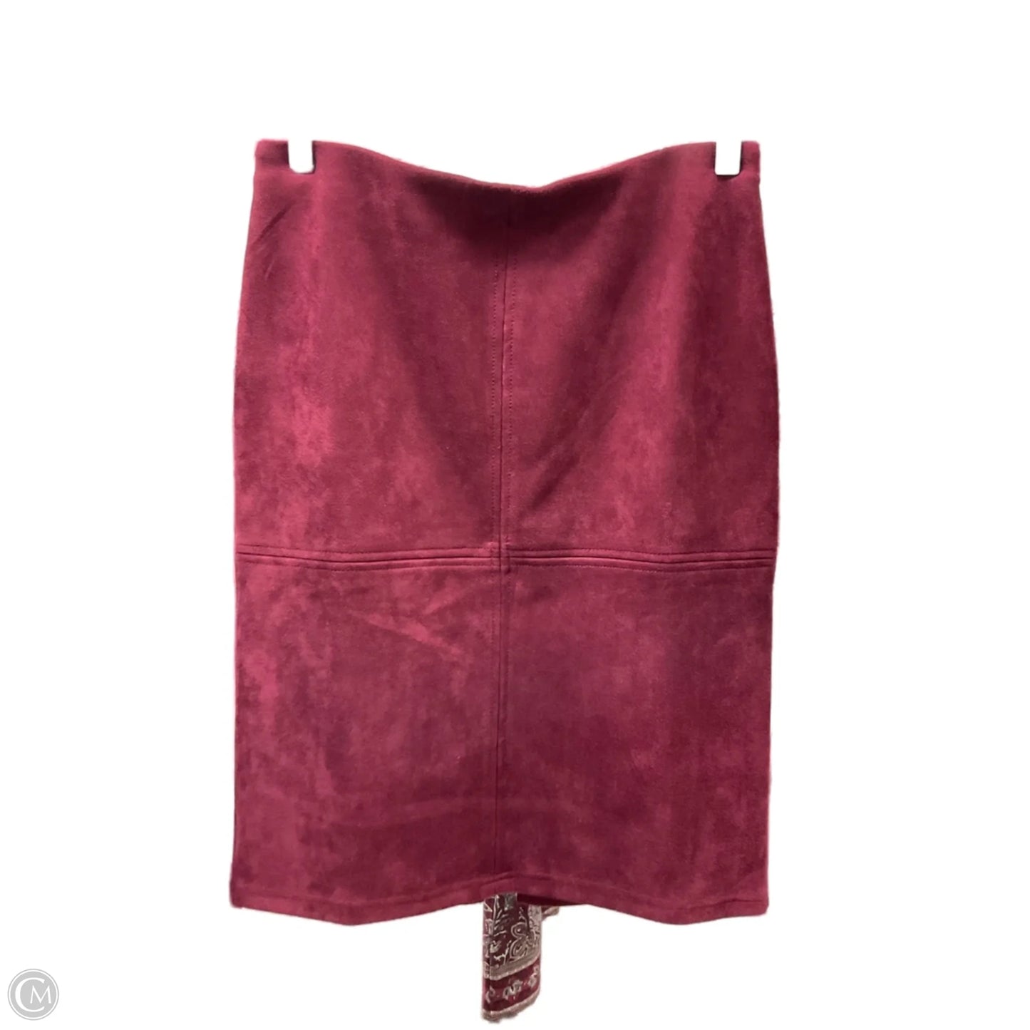 Skirt Midi By Roz And Ali In Maroon, Size: 2