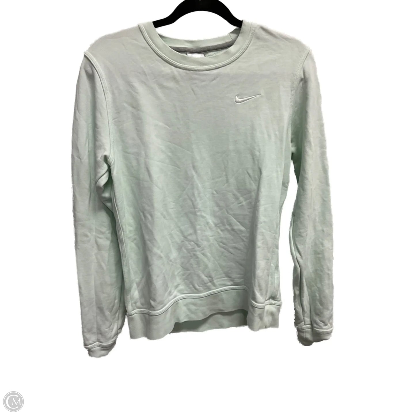 Athletic Sweatshirt Crewneck By Nike In Blue, Size: S