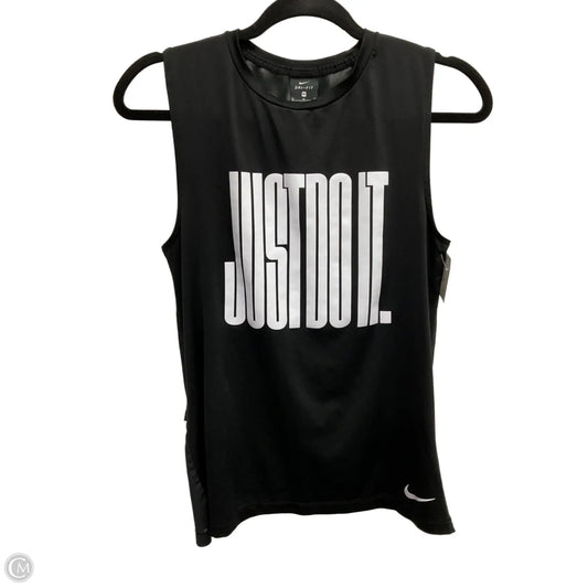 Athletic Tank Top By Nike In Black, Size: M