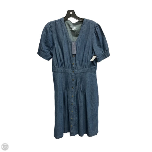 Dress Casual Midi By Downeast In Blue Denim, Size: M