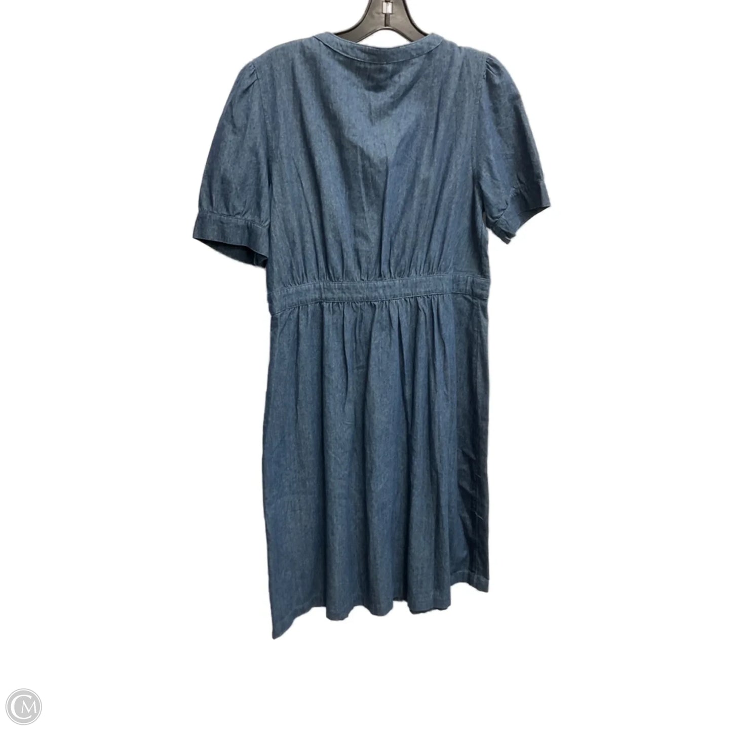 Dress Casual Midi By Downeast In Blue Denim, Size: M