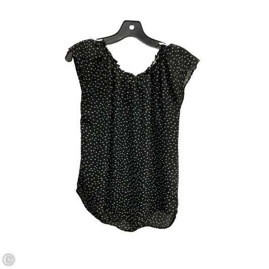 Blouse Short Sleeve By Lc Lauren Conrad In Black, Size: M