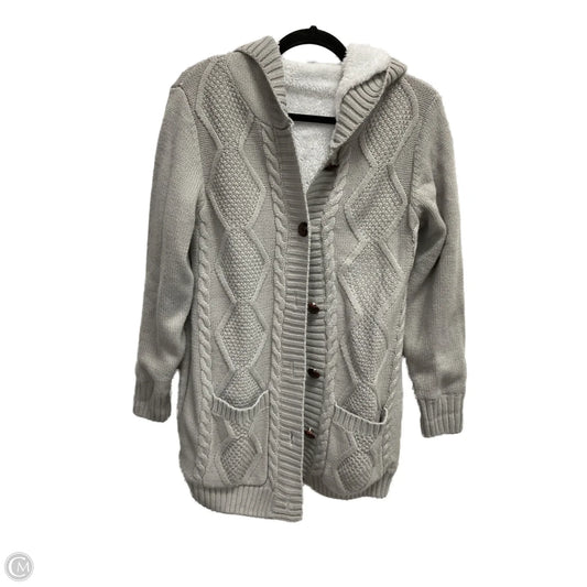 Sweater Cardigan By Clothes Mentor In Grey, Size: M
