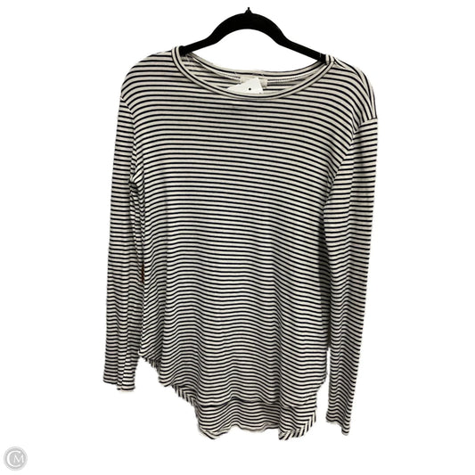 Top Long Sleeve By Cherish In Striped Pattern, Size: L