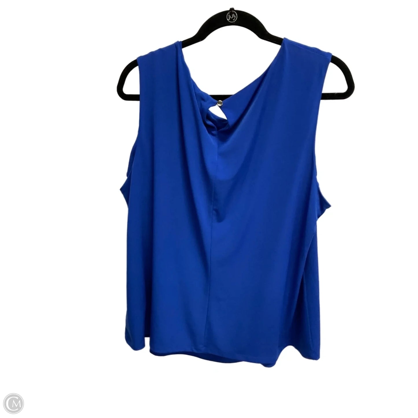 Top Sleeveless By Calvin Klein In Blue, Size: 2x