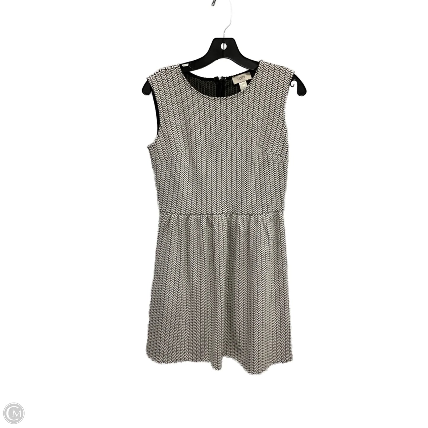 Dress Work By Loft In Black & White, Size: Xs