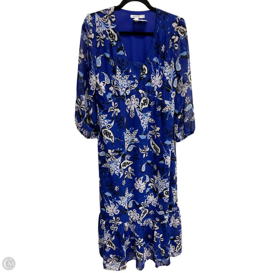 Dress Casual Maxi By Chicos In Blue, Size: Xs
