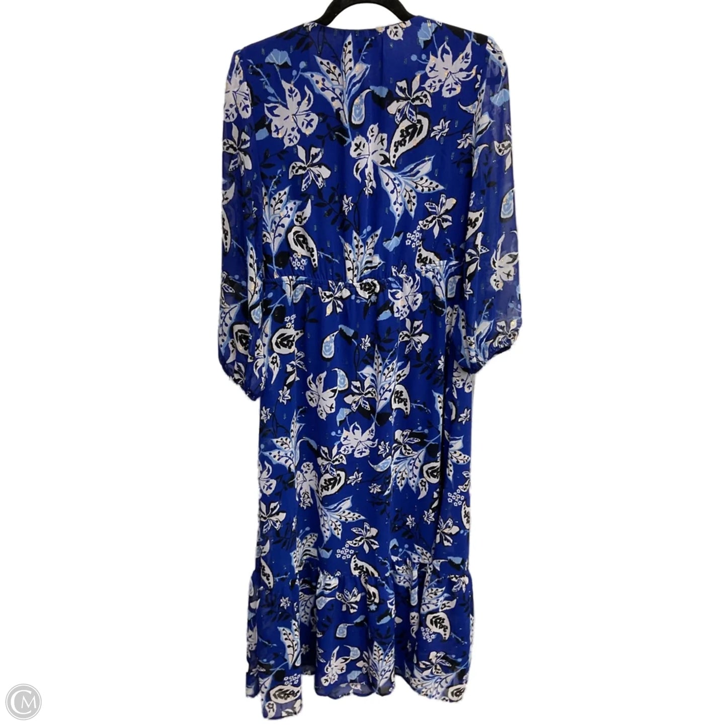 Dress Casual Maxi By Chicos In Blue, Size: Xs