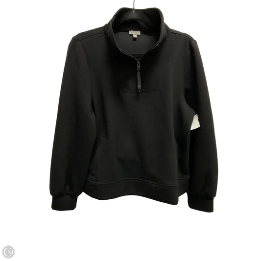 Sweatshirt Collar By Talbots In Black, Size: M